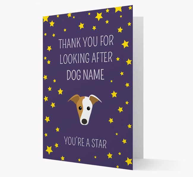 Personalised 'You're A Star' Thank You Card